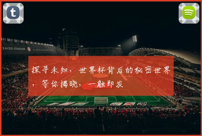 探寻未知，世界杯背后的秘密世界，等你揭晓，一触即发